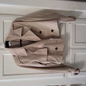Cropped Trench Coat